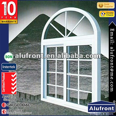 Aluminum Frame Glass Sliding Window With fixed part