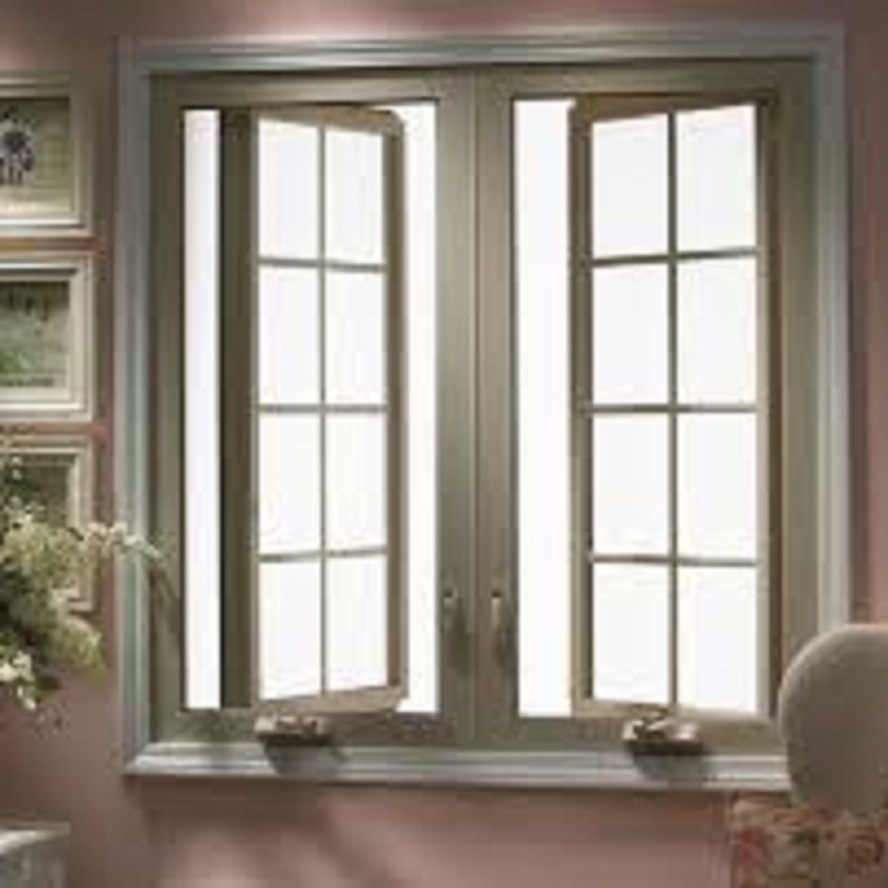 Germany Standard High Quality Aluminum Frame Window French Window With Decoration Grills Design