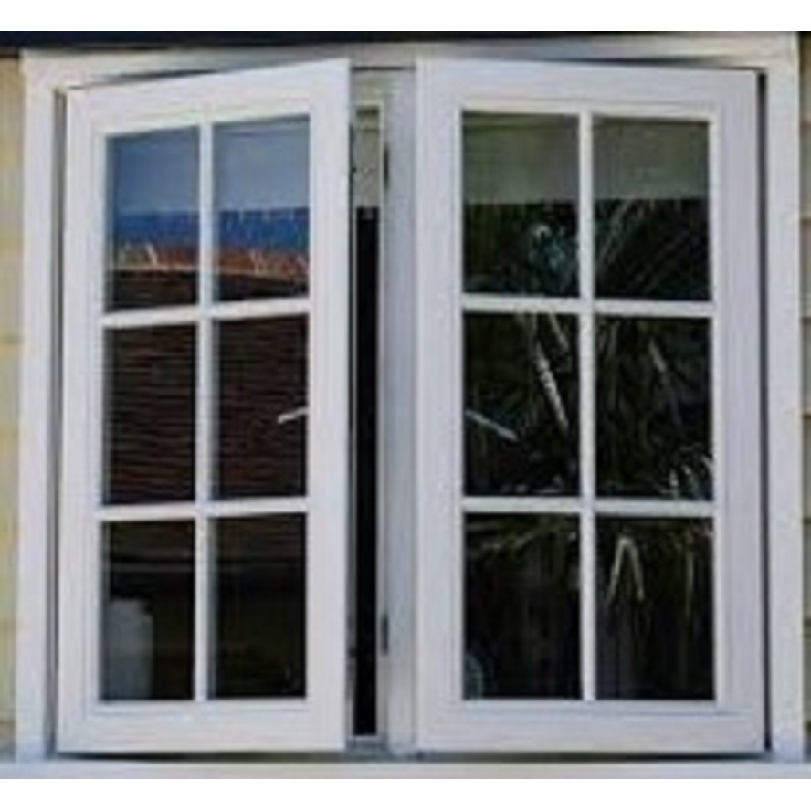 Germany Standard High Quality Aluminum Frame Window French Window With Decoration Grills Design