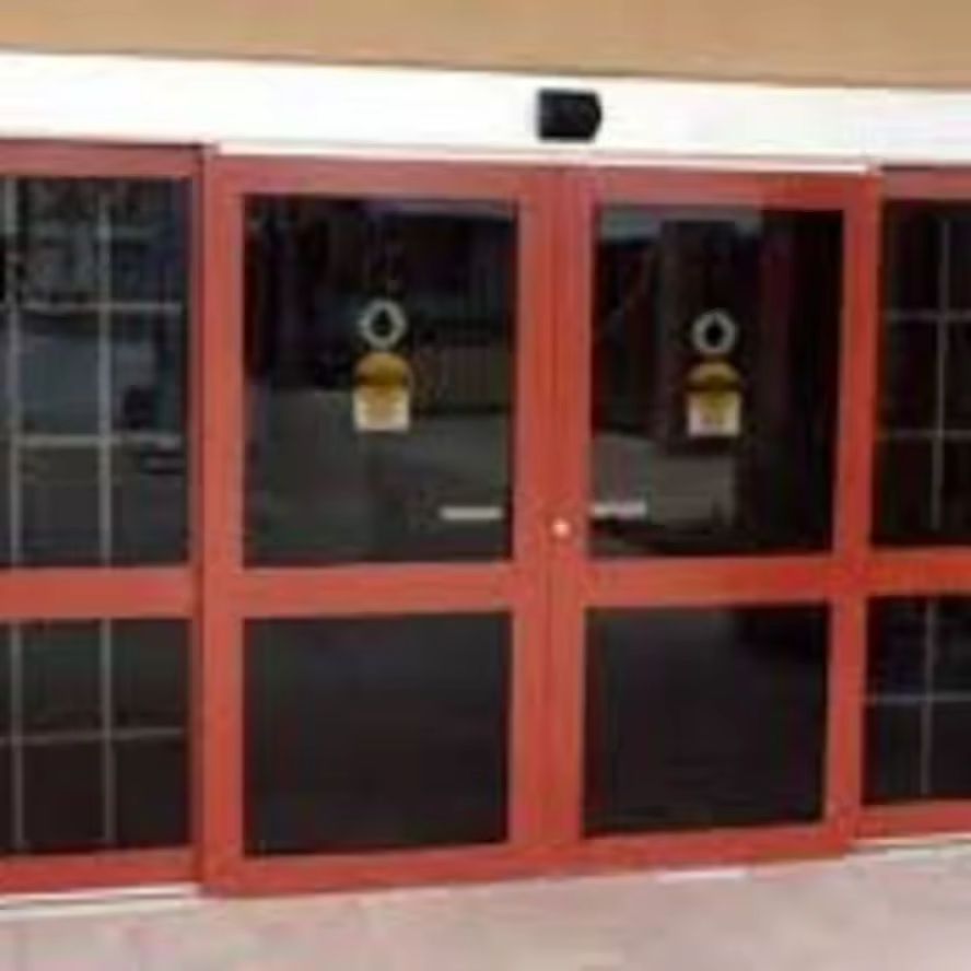 Glass sensor door for commercial used automatic doors