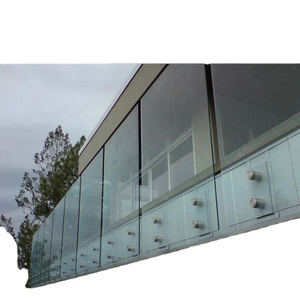 Australia outdoor frameless stainless steel Glass Balustrade for Balcony