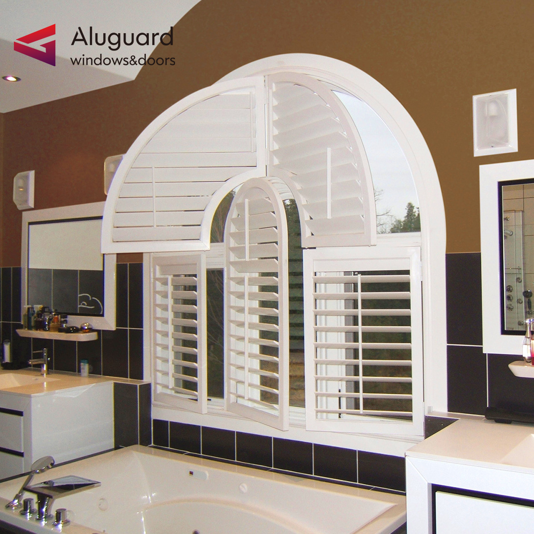 Modern luxury plantation shutters direct from china Popular modern louvered pergola motorized Best selling shutter door