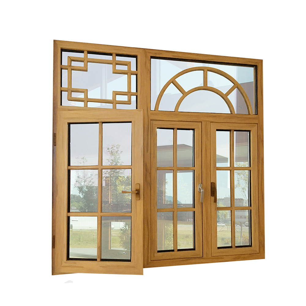 New design aluminium double glazed arch window / arched windows