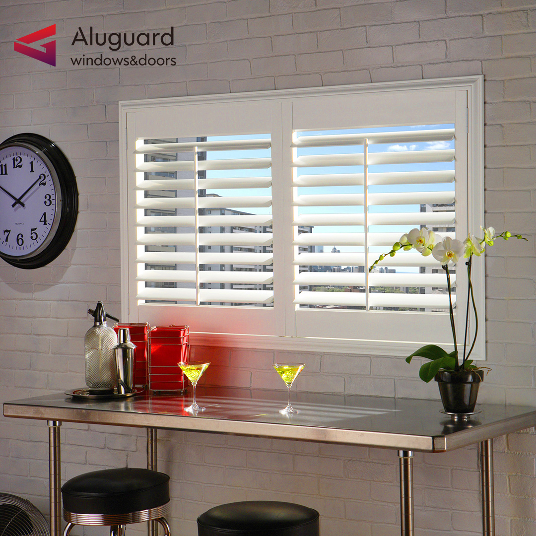 Modern luxury plantation shutters direct from china Popular modern louvered pergola motorized Best selling shutter door