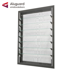 Best selling louver window glass Popular modern aluminum louver Factory Direct Custom outdoor shutters