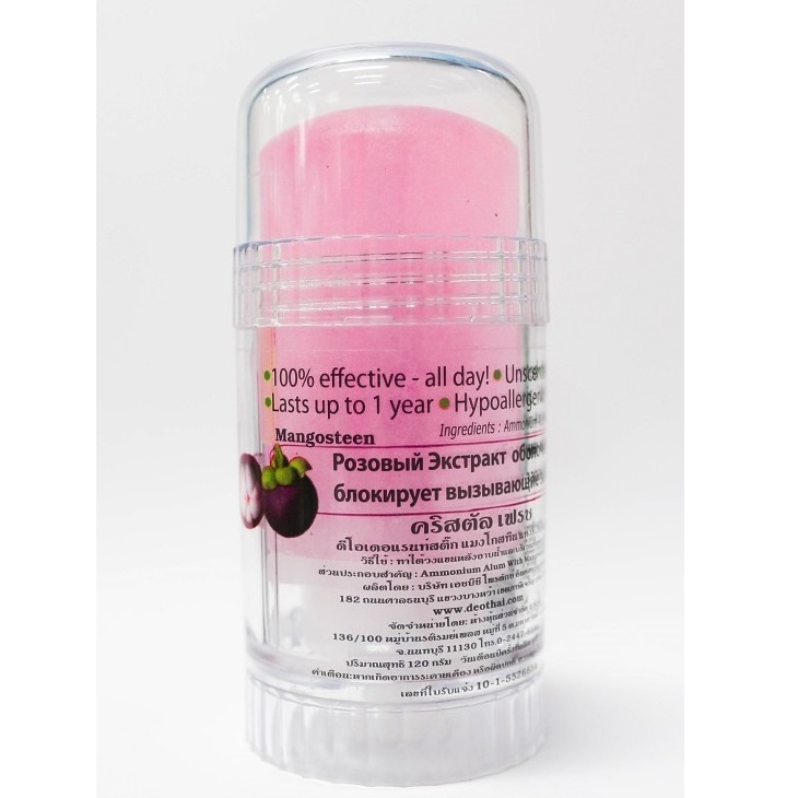 Crystal Factory Brand Antiperspirant DEODORANT STICK MANGOSTEEN 120 G.(TUN-M120)