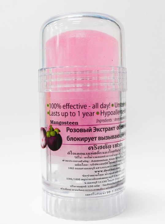 Crystal Factory Brand Antiperspirant DEODORANT STICK MANGOSTEEN 120 G.(TUN-M120)