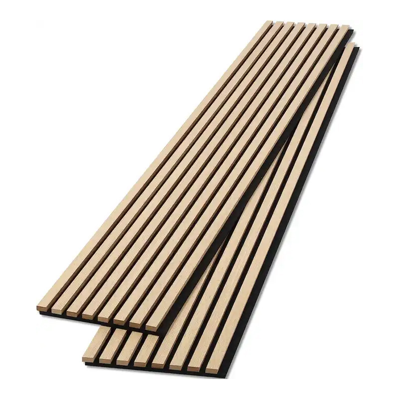 Acoustic Wood Slat Panel Fluted Wood Acoustic Fluted Wood Acoustic Panels Modern Interior Wall Decoration