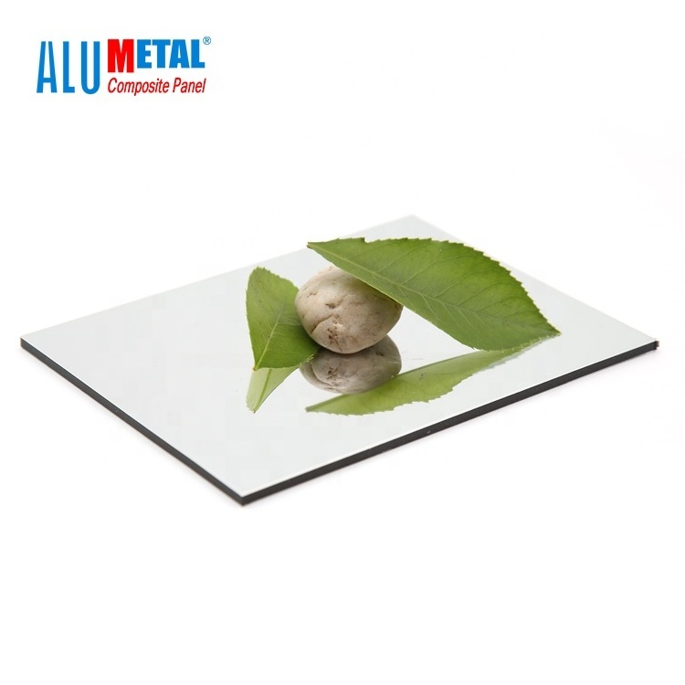 acm mirror aluminium composite panels 3mm acp sheet price with high reflection