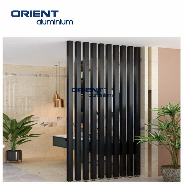 2021 black metal aluminum screen Living Room Restaurant Metal Partition Wall