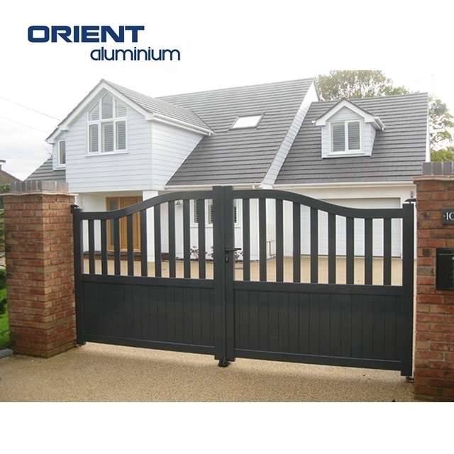 Aluminum gate aluminum door with powder coating or wooden color