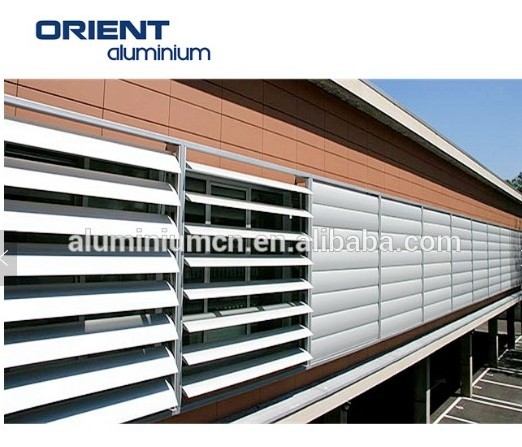 Aluminum Garden Louvre Fence Gates Shutter Aluminium Slat Fencing Horizontal Fence for germany market