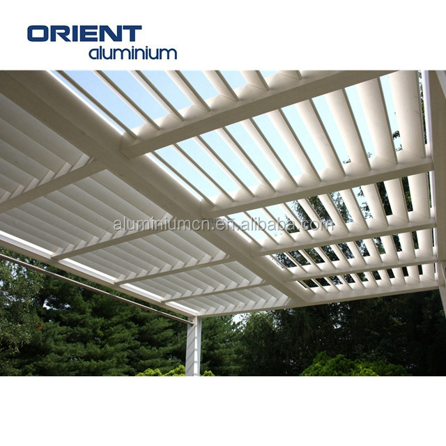 China High Quality Automatic Waterproof Retractable Pergola Roof Patio Carport Awning