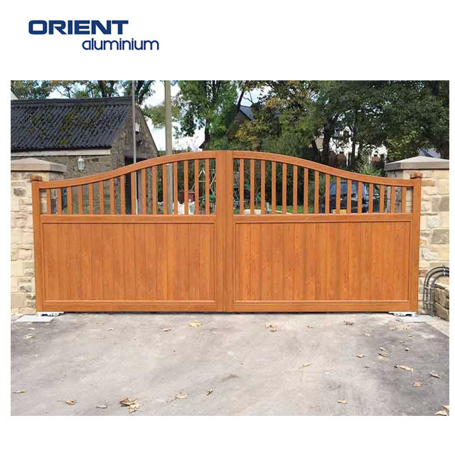 Driveway gates used sliding aluminum style design/house aluminum gate designs with factory price