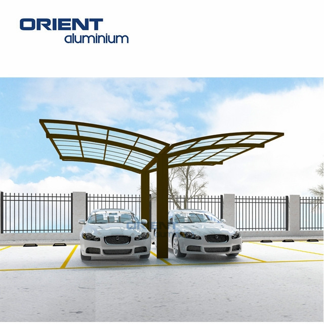 2 post car awning outdoor double metal designs modern poland aluminium pergola carport with arched poly carbonate roof