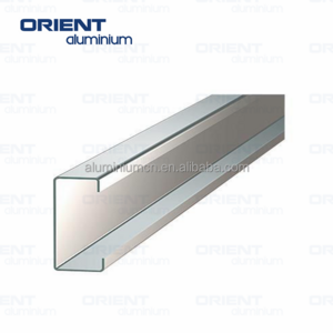 Standard High Quality Aluminum U Channel  For Shower Room Toilet Partition 6063 aluminum u profile