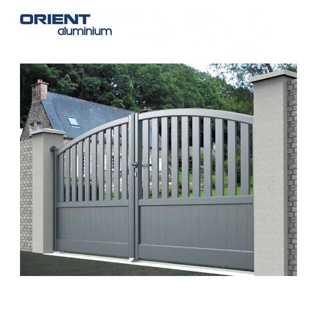 Popular villa home gate decorative new style horizontal aluminum houses front aluminum gate designs