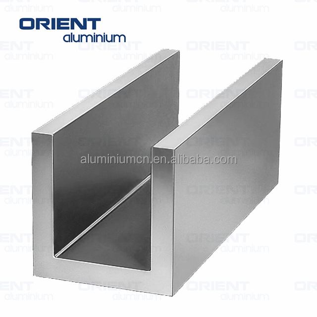 Standard High Quality Aluminum U Channel  For Shower Room Toilet Partition 6063 aluminum u profile