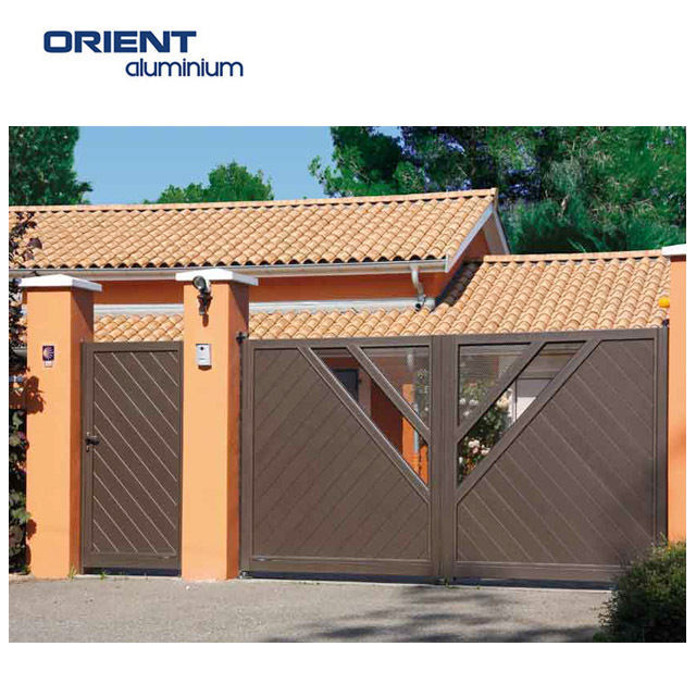 Driveway gates used sliding aluminum style design/house aluminum gate designs with factory price