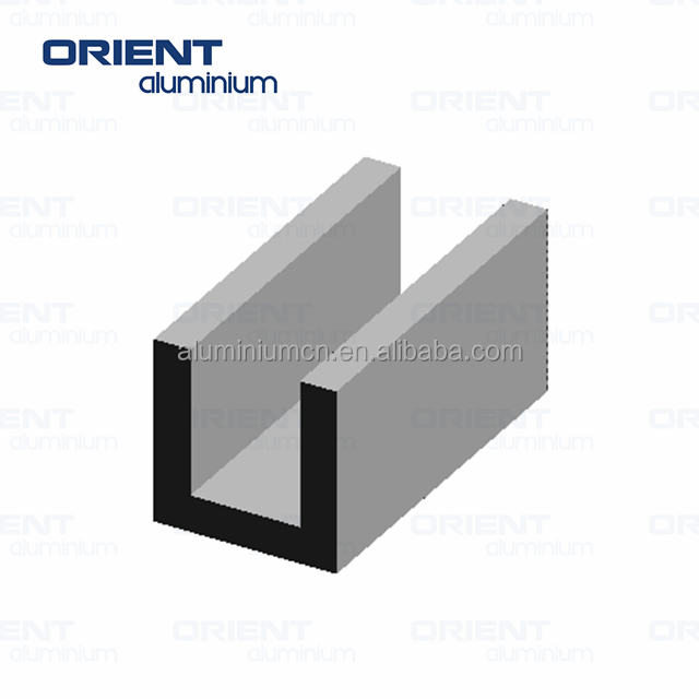 Standard High Quality Aluminum U Channel  For Shower Room Toilet Partition 6063 aluminum u profile