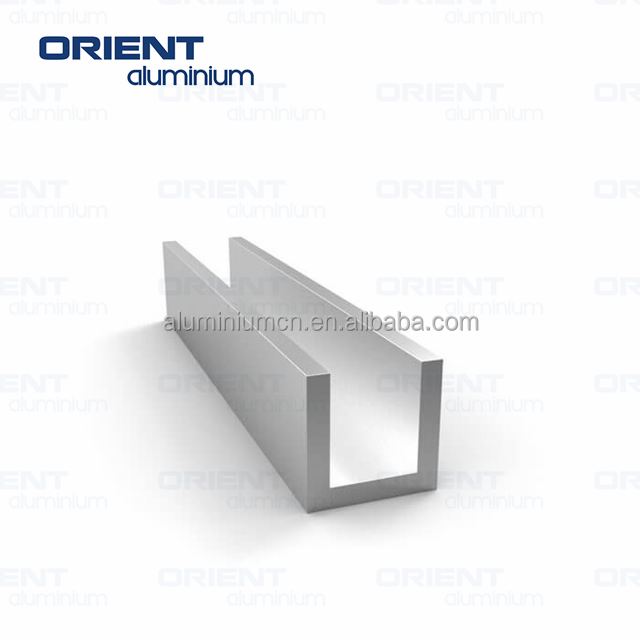 Standard High Quality Aluminum U Channel  For Shower Room Toilet Partition 6063 aluminum u profile