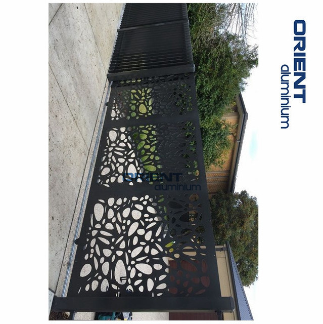 WPC screen outdoor laser cutting partition panels used as partition and fencing