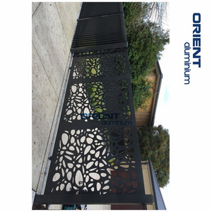 WPC screen outdoor laser cutting partition panels used as partition and fencing