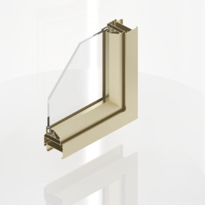 Anodize Bronze Extruded Profiles Aluminum Big Moulding Square 38 Series for Casement Window