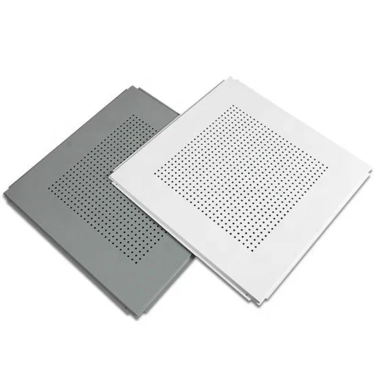 Ceiling Tiles 2*4 2*2 Rectangular Perforated Acoustic Commercial Lay In Ceiling