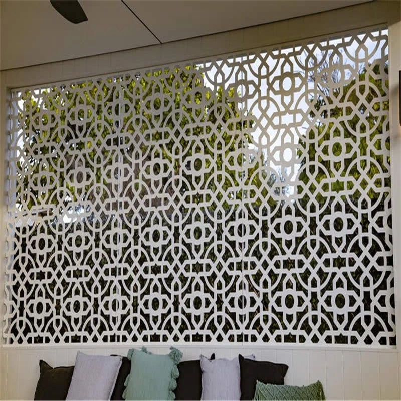 Outdoor Indoor Decorative Aluminum Laser Cut Panels Laser Cut Metal Screens