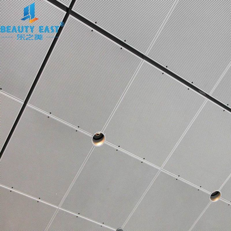 Guangdong Acoustic Clip-in Aluminum Ceiling Tiles for Interior Decorative Ceiling