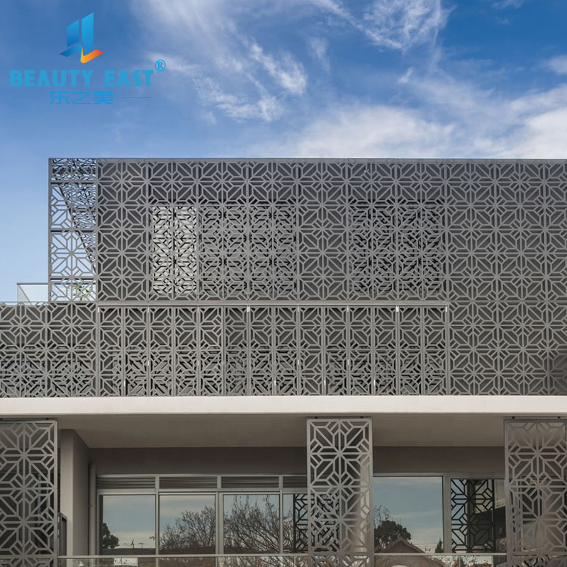 Aluminum Laser Cutting Panel CNC Aluminum Perforated Panel Decoration Aluminum Carved Panel For Outdoor Wall