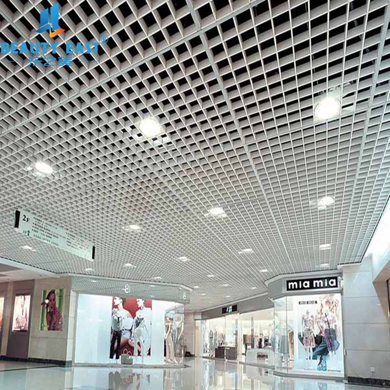 3d ceiling tiles  decorative aluminum open cell ceiling for shop decoration