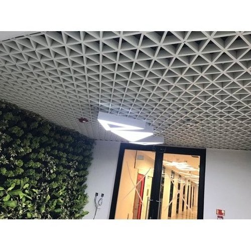 Office building interior decoration Aluminum ceiling open cell aluminum grid ceiling