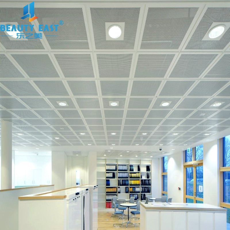 Guangdong Acoustic Clip-in Aluminum Ceiling Tiles for Interior Decorative Ceiling