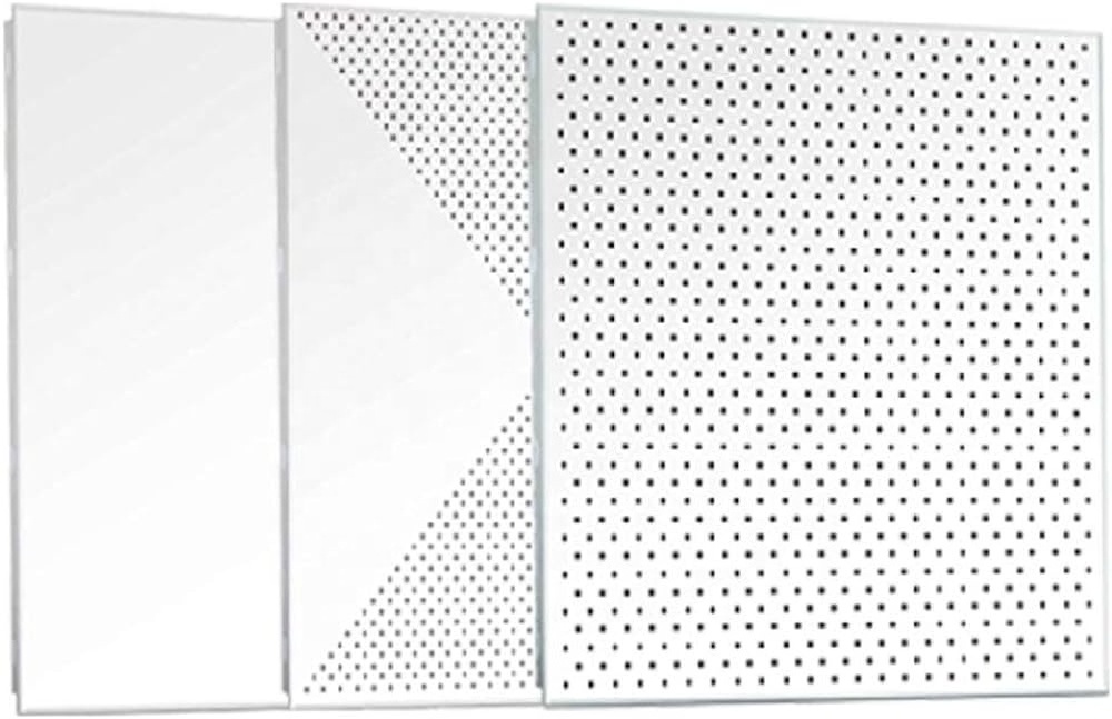 Clip in Aluminum perforated ceiling tiles Fireproof  metal drop-in ceiling tin tiles 2x2