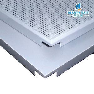 simple pop design Clip in aluminum False perforated ceiling tiles for bathroom