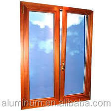 American style arched design wood clad aluminium composite casement window with double tempered glasses