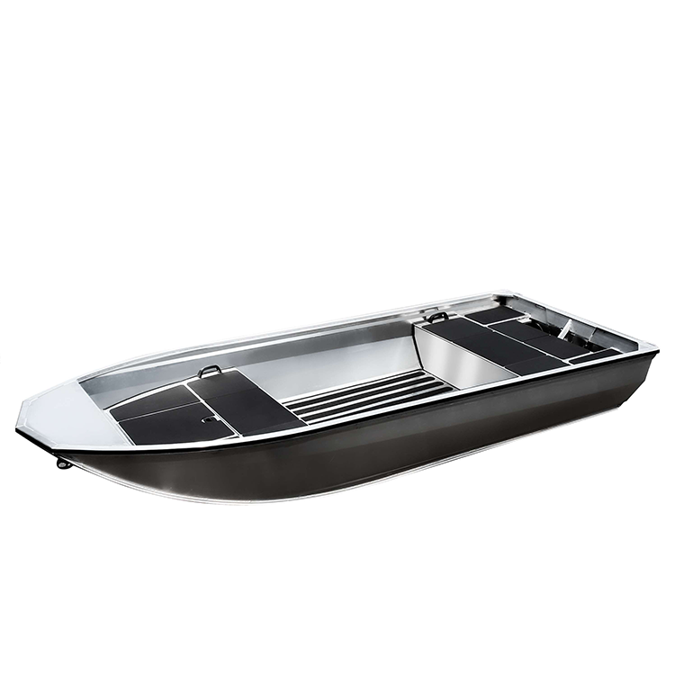 16ft 40 Horsepower All Welded Bottom Flat Aluminum Fishing Boat Jon Fishing Rowing Boats