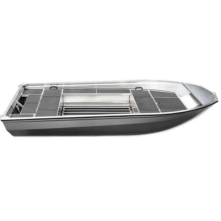 16ft 40 Horsepower All Welded Bottom Flat Aluminum Fishing Boat Jon Fishing Rowing Boats