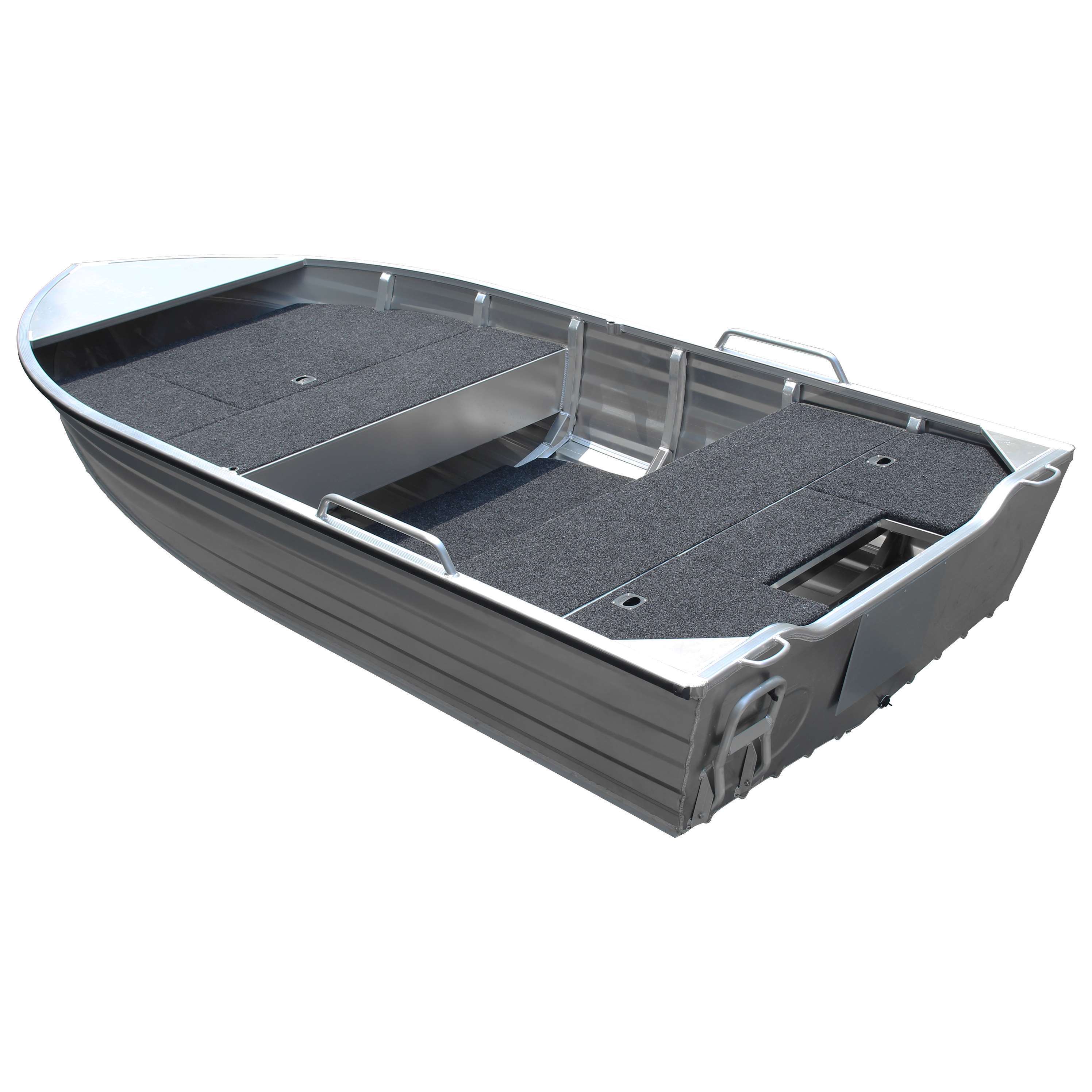 Hot Selling 13ft All Welded Flat Bottom Aluminum Fishing Boat Jon Fishing Rowing Boats