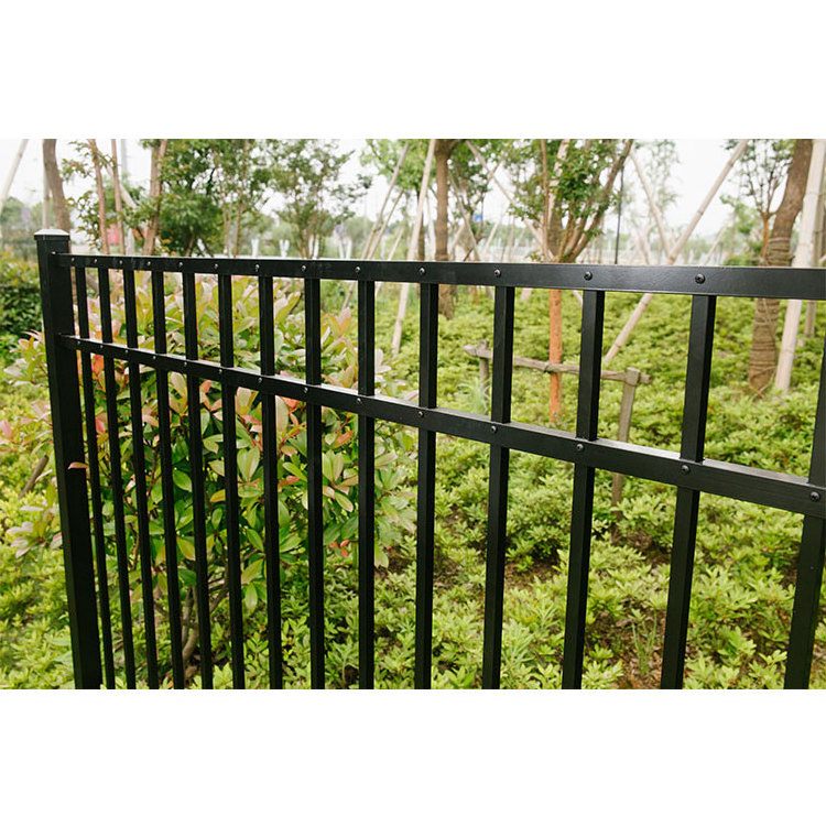 MADE IN THAILAND AND VIETNAM Cheap Custom Residential Steel Fencing Black Metal Picket Decorative Wrought Iron Fence