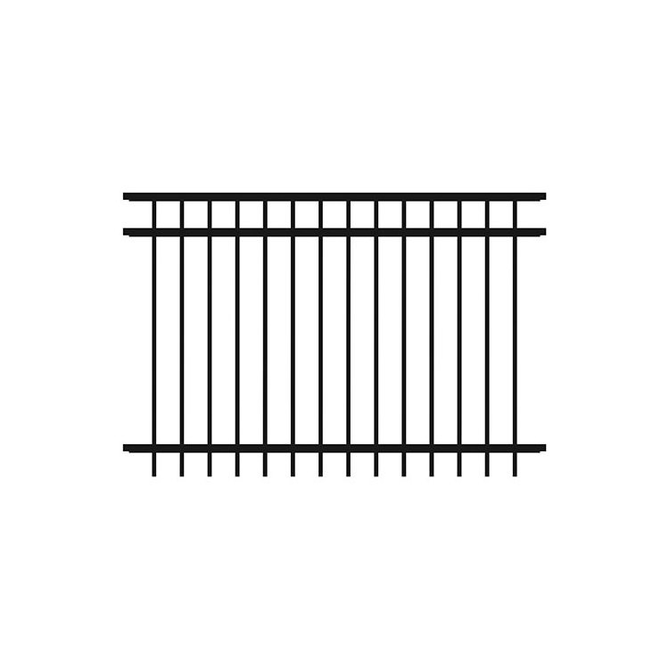 MADE IN THAILAND AND VIETNAM Cheap Custom Residential Steel Fencing Black Metal Picket Decorative Wrought Iron Fence