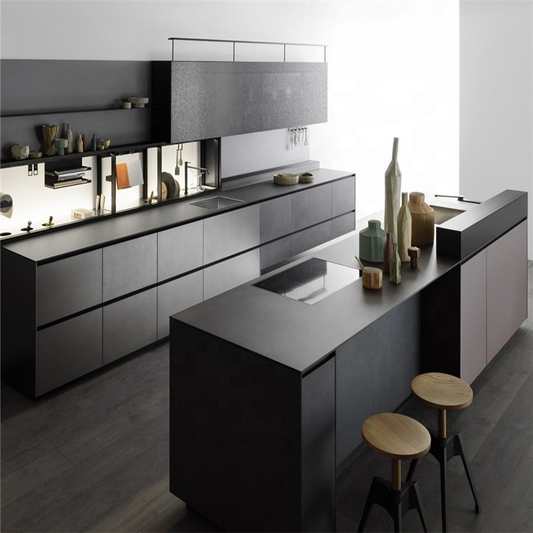 China factory aluminium profile kitchen cabinet simple luxury modern aluminium kitchen cabinet