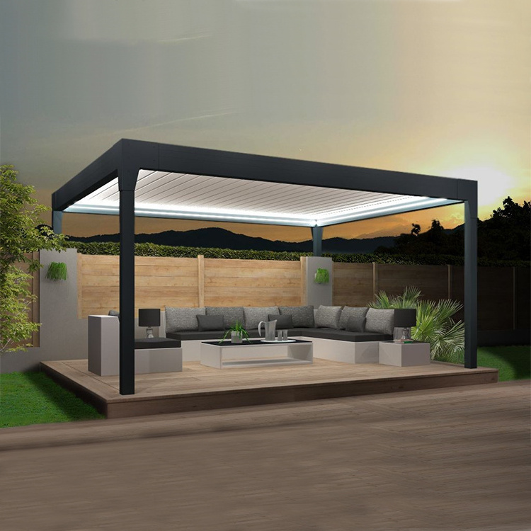 Aluminum Terrace roof Aluminium Roof Louver gazebo aluminium