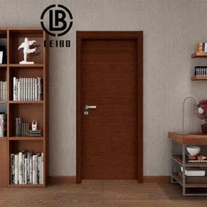 solid cheap entey front fire wood grain sound proof  lock interior wooden door in house