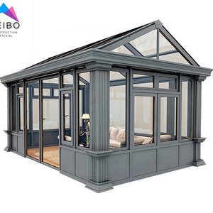 Greenhouse Garden Sunroom New High Profile Prefabricated Steel Structure Aluminum Sunroom