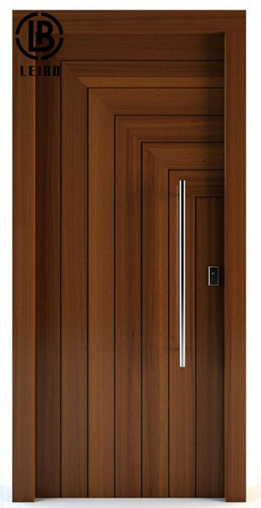 solid cheap entey front fire wood grain sound proof  lock interior wooden door in house