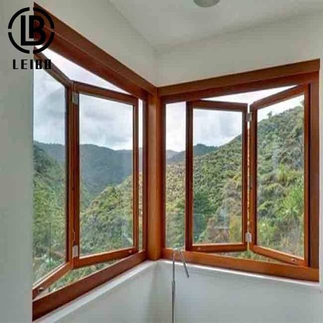 Modern style aluminium window glass folding windows