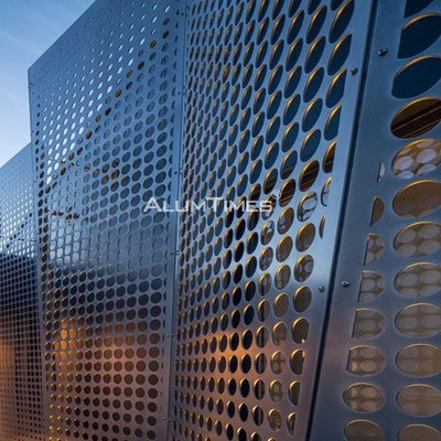 punching decorative materials aluminium perforated facade panel for curtain wall